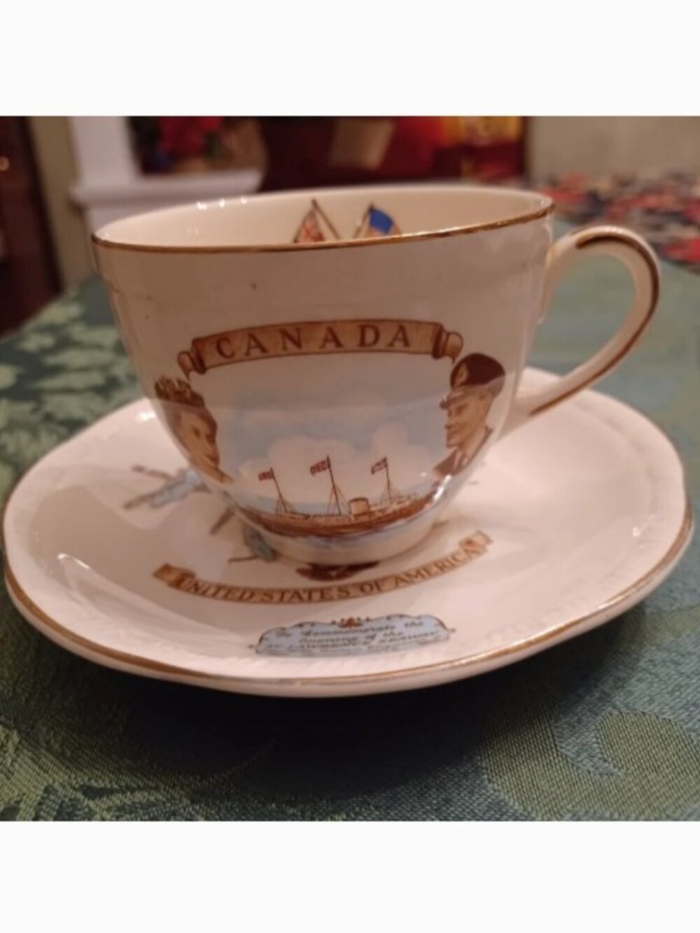 Alfred Meakin St. Lawrence Seaway Queen Elizabeth 1959 Commemorative Teacup